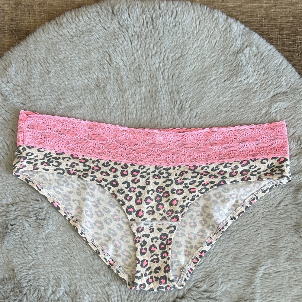 PINK Victoria’s Secret Animal Print Lace Waist Panty